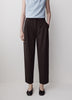 Twill High-Rise Barrel Ankle Pant