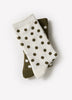 Crew Socks Cotton Blend Oversized Dot Pattern