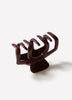 Chunky Burgundy Hair Claw Gripper