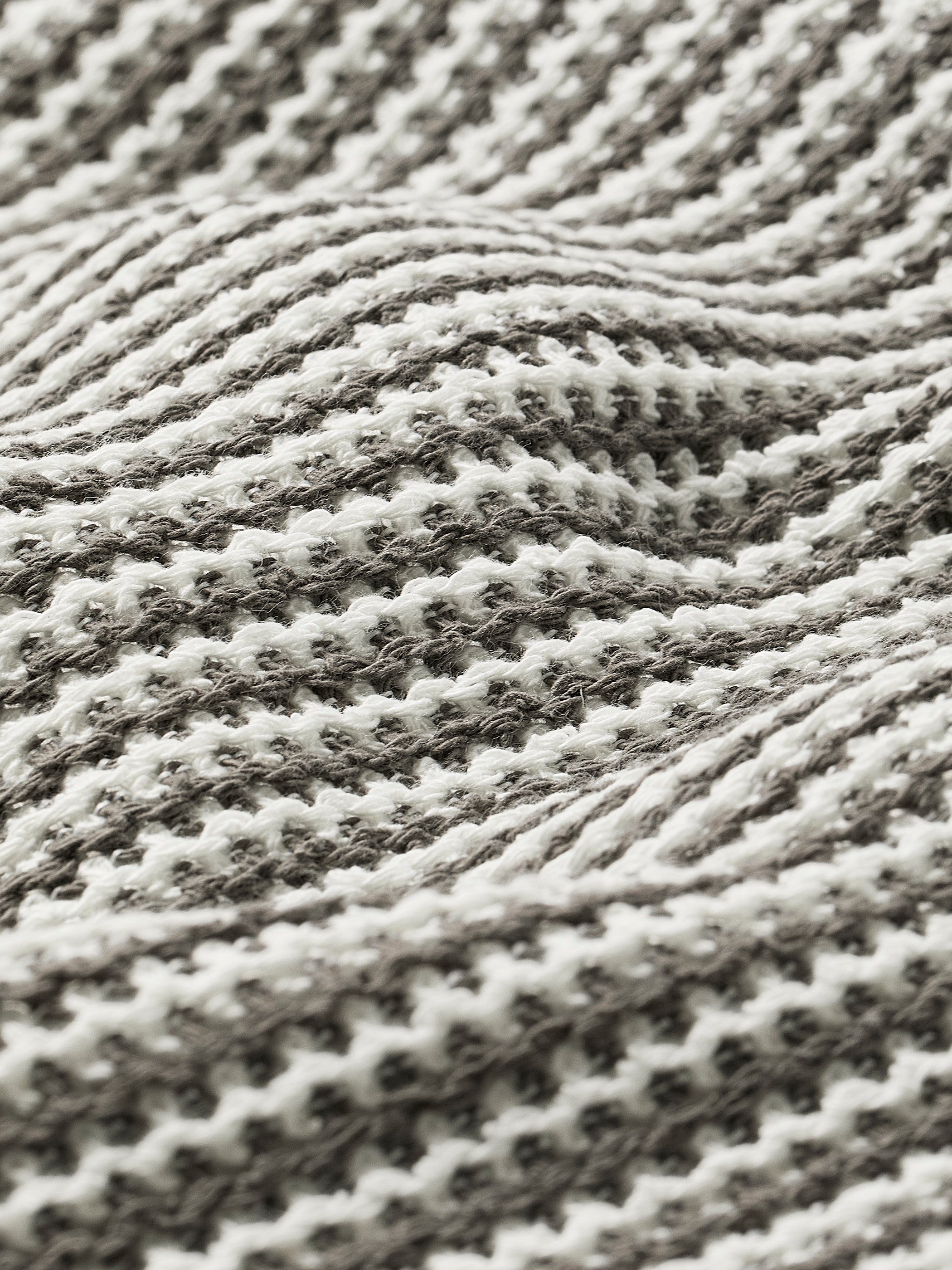 Striped Short-Sleeve Crochet Shirt with Camp Collar