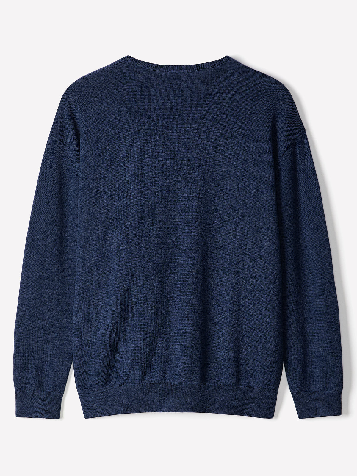 Long-Sleeve V-Neck Oversized Merino Sweater