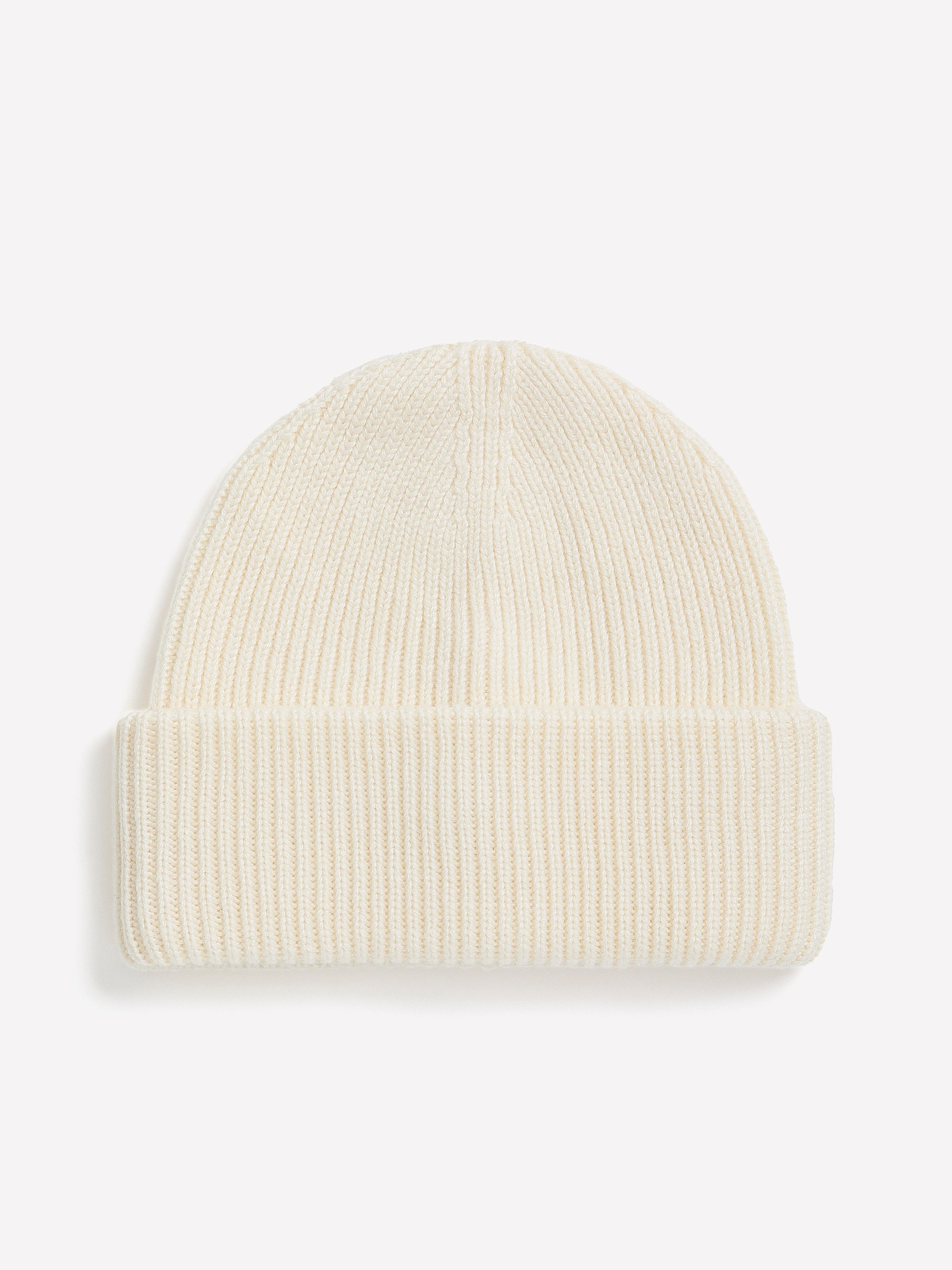 Wool-Blend Ribbed Beanie