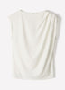 Knit Blouse Pleated Extended Sleeve