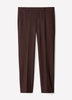 Slim-Fit Burgundy Suit Pant