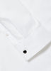White Tailored Fit Tuxedo Shirt with French Cuffs