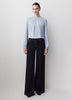 Woven Long Sleeve Blouse Luxe Crepe Fabric