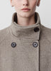Classic Wool-Blend Double-Breasted Coat