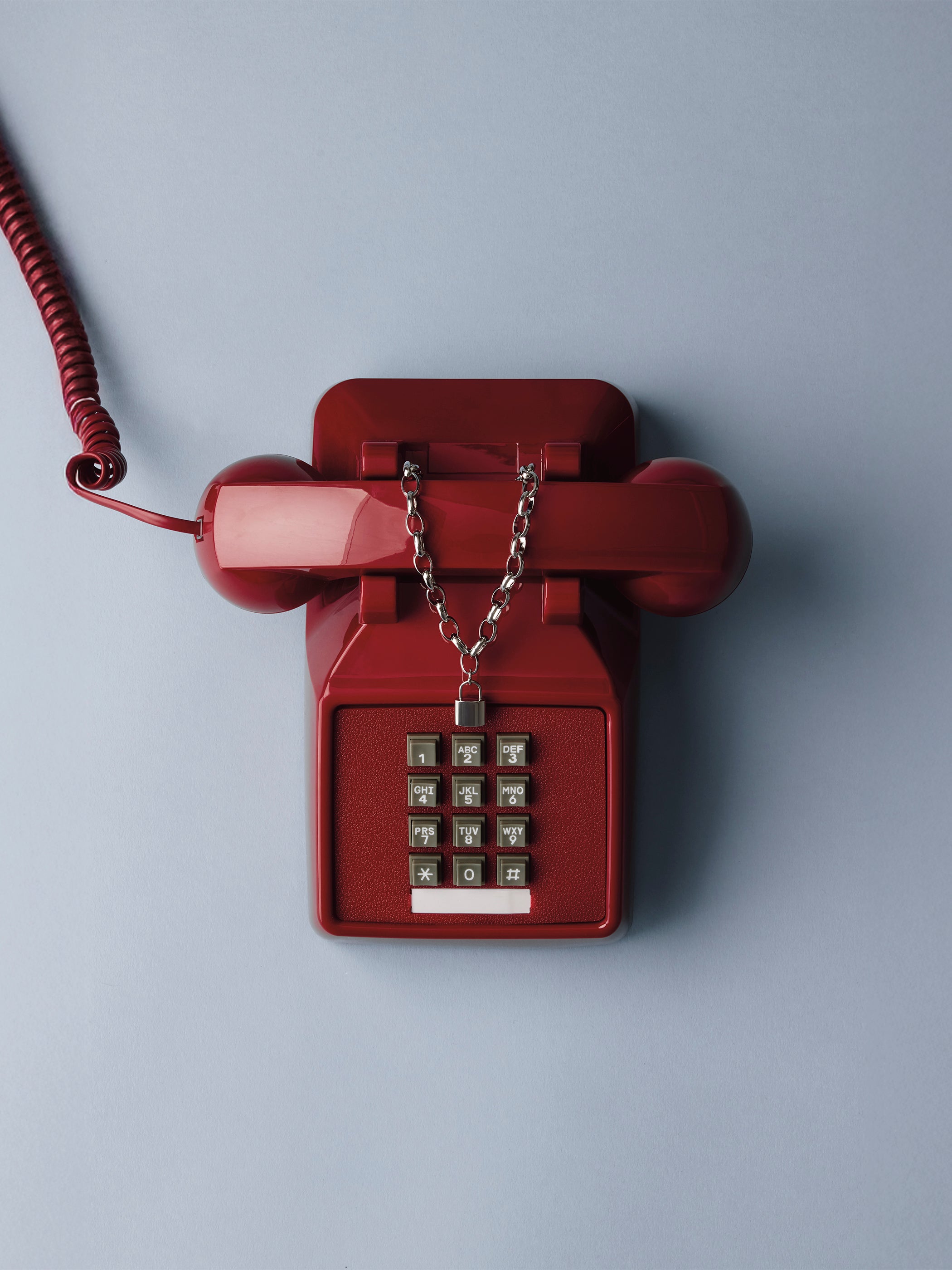 Stainless Steel Necklace with Lock Pendant