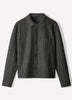 Men's Pinstripe Wool Blend Shacket