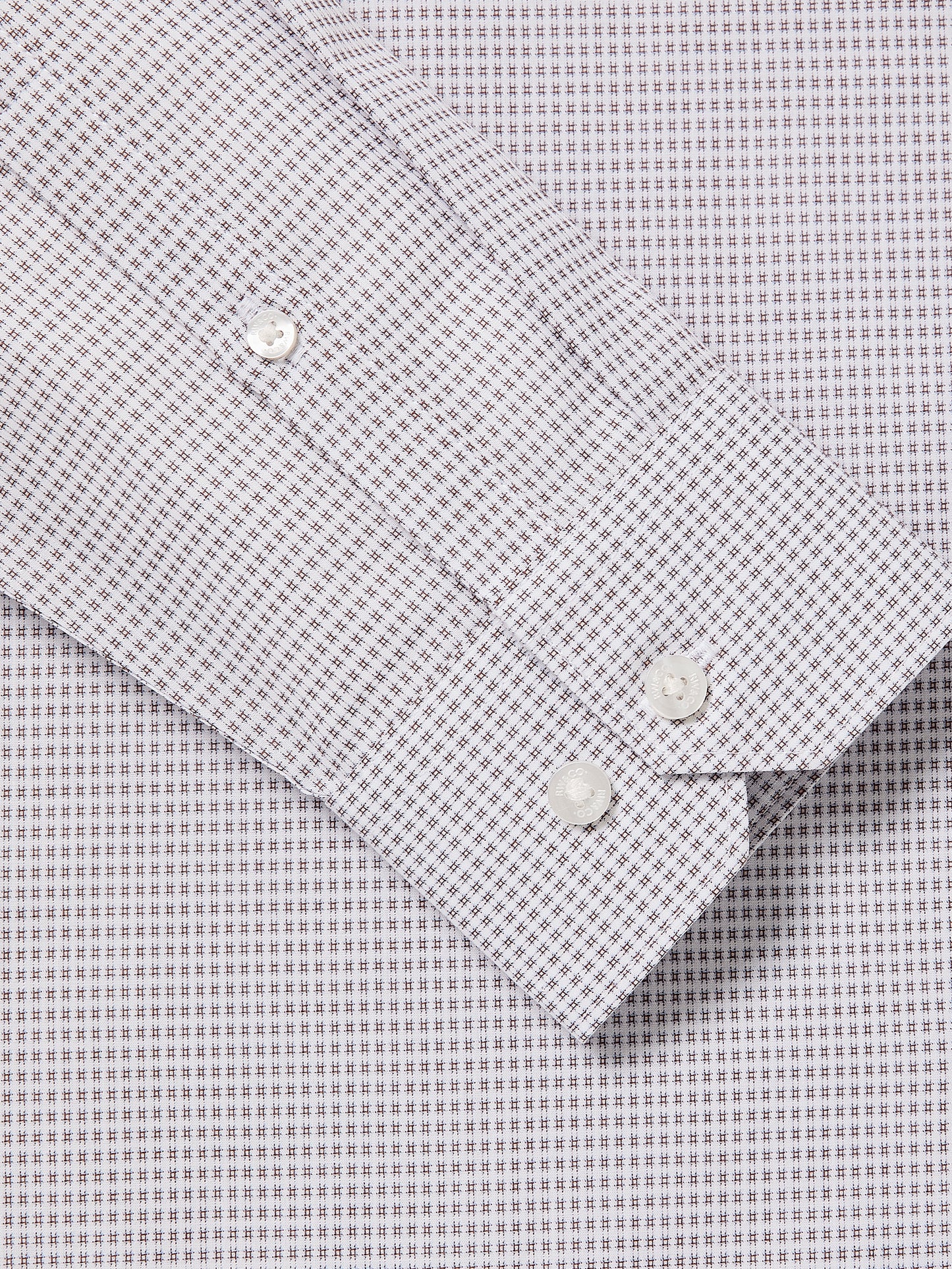 Tailored Cotton Woven Shirt with Stand Collar