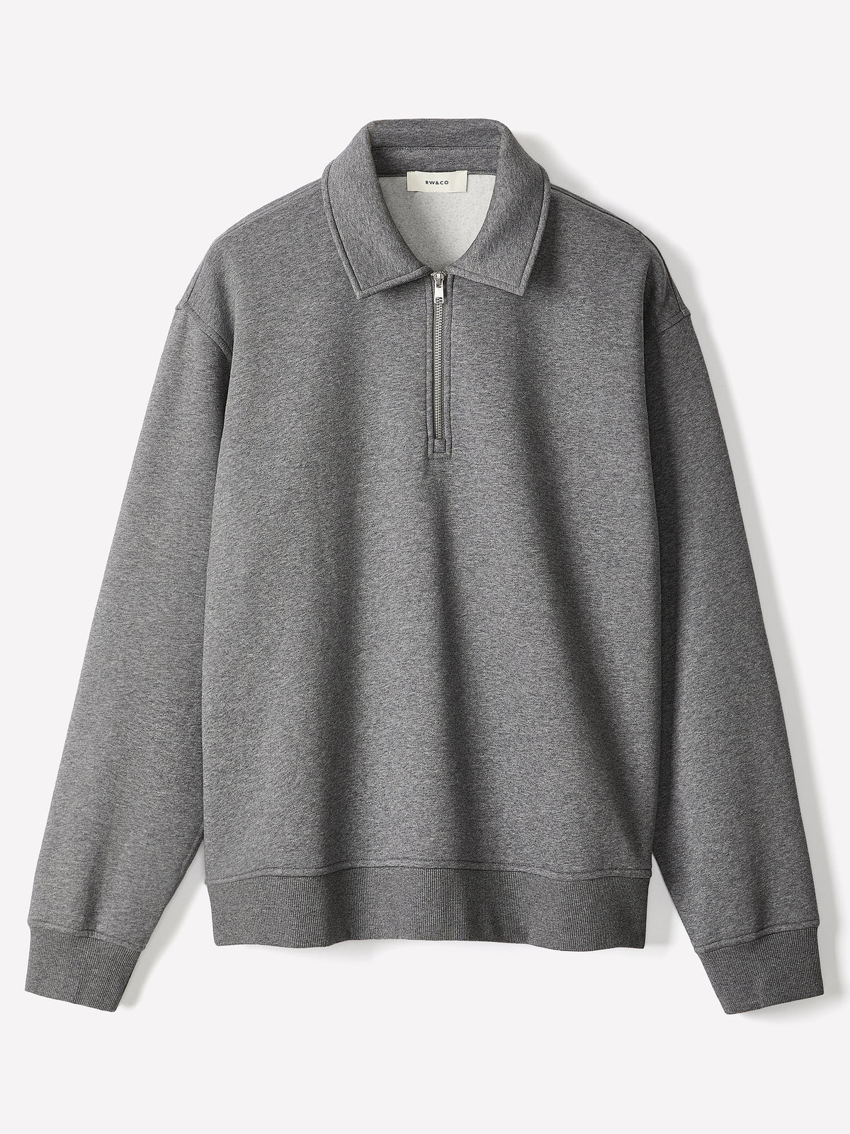Long-Sleeve Half-Zip Polo Sweater
