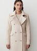 Wool Blend Double Breasted Coat