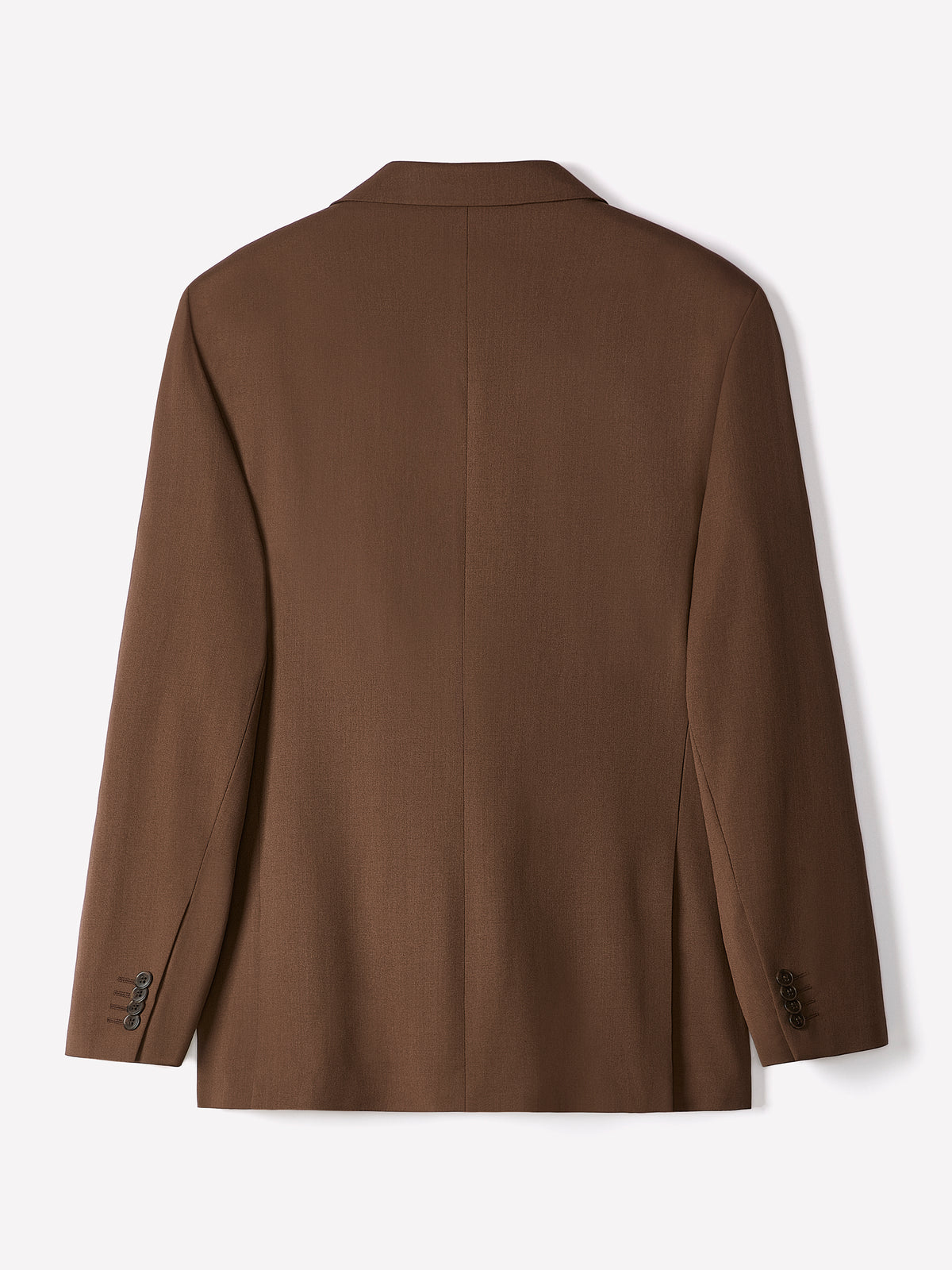 Tailored-Fit Rust Wool Suit Blazer