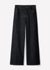 Dark-Wash High-Rise Ultra-Wide-Leg Jeans
