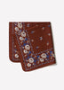 Square Silk Blend Floral Scarf 27"x27"