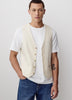 Stretch Linen Suit Vest