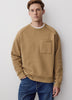 Knit Fleece Pullover Raglan Crew Neck