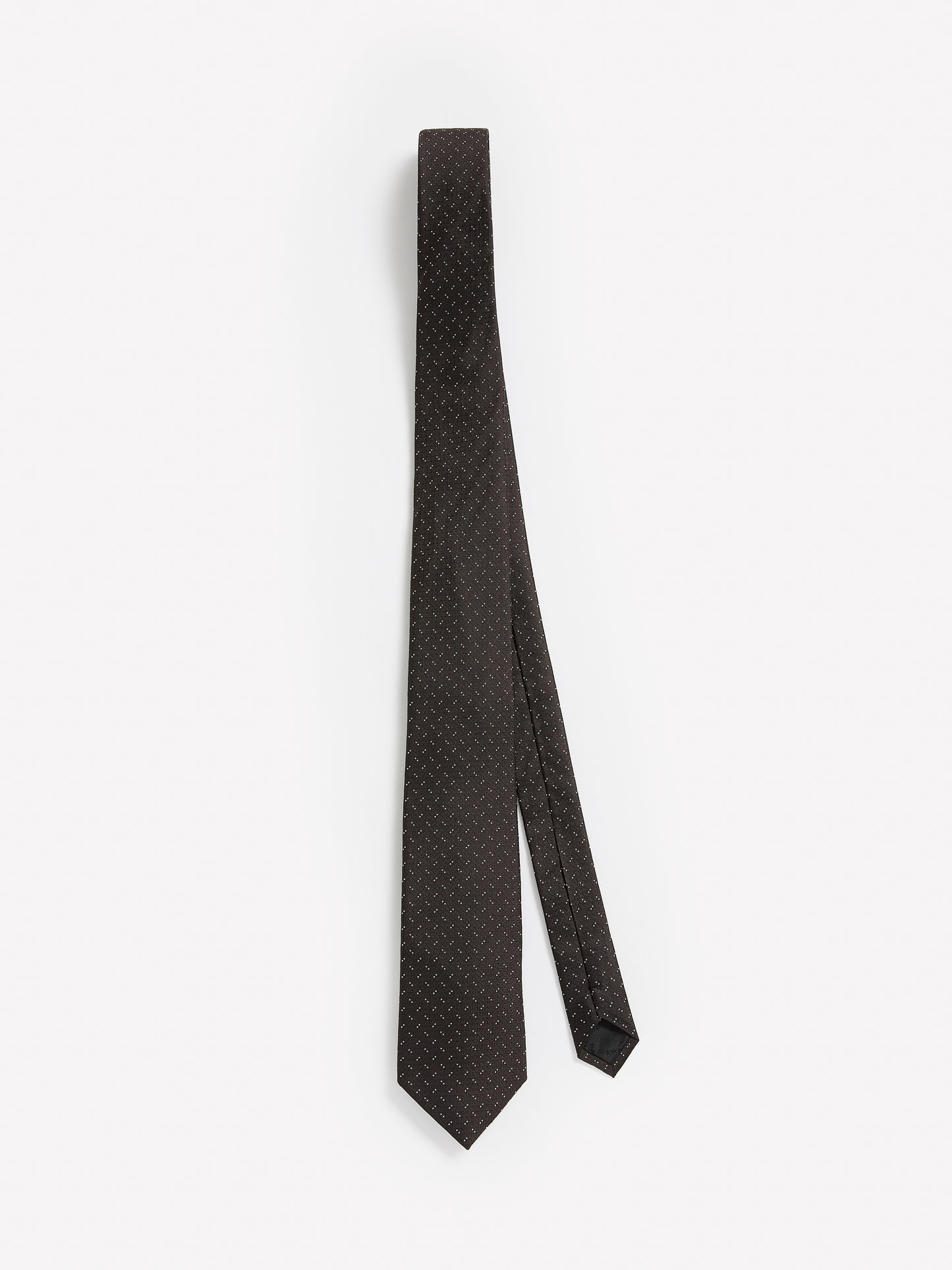 Navy Regular Textured Tie with Dots