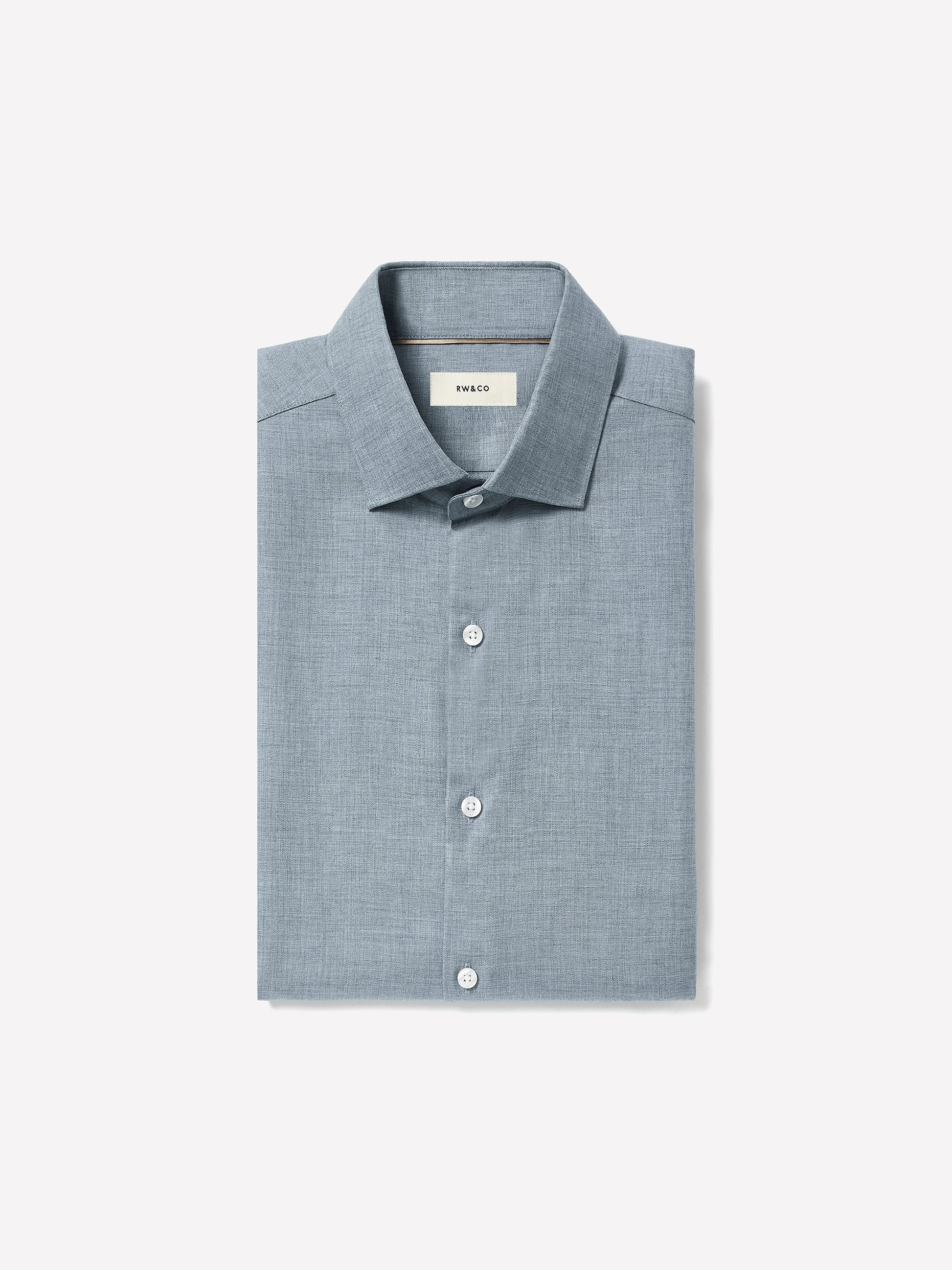 Tailored Lyocell Shirt with Stand-Up Collar