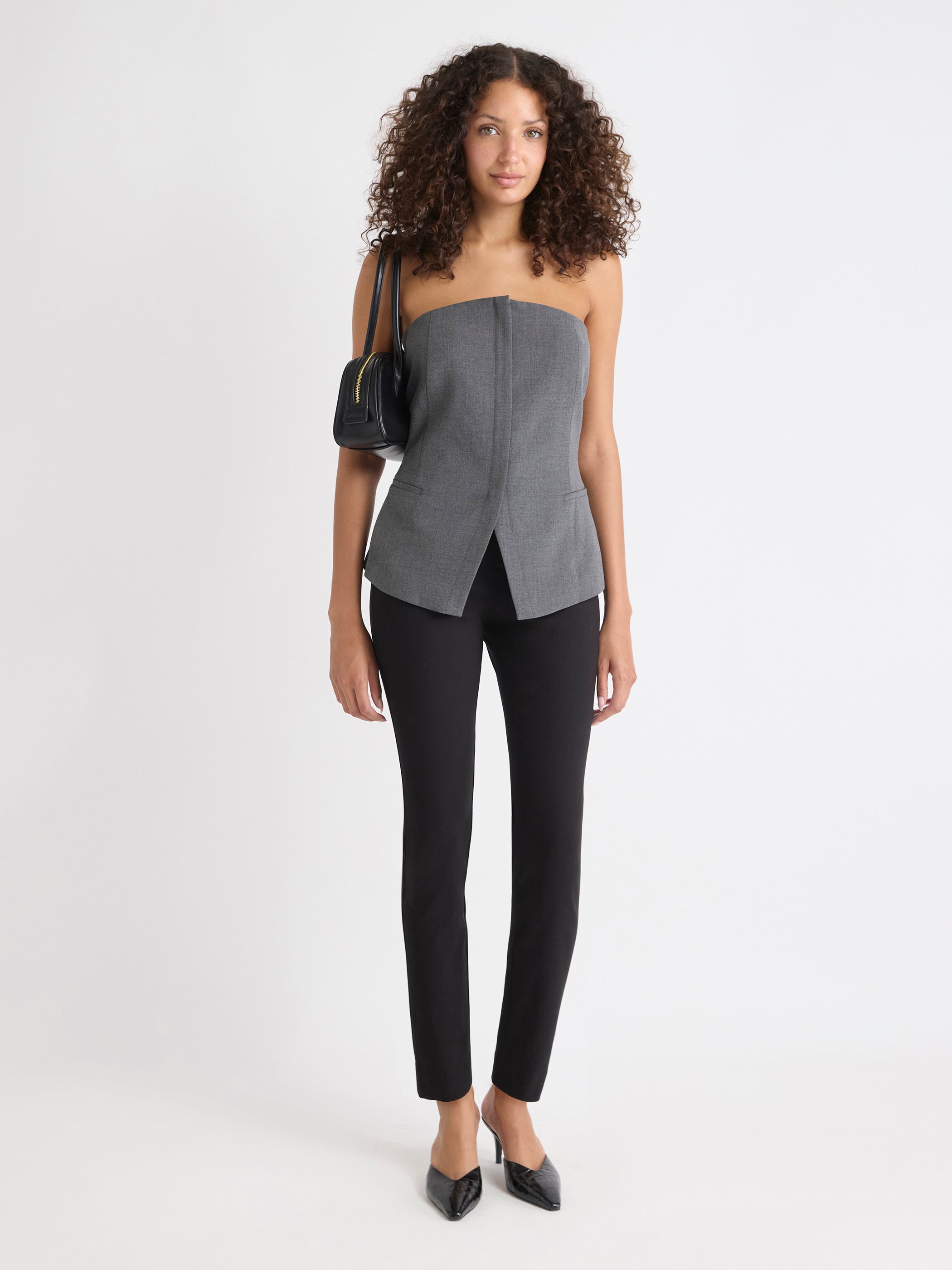 Pantalon Legging Citadin Longueur Cheville à Taille Haute