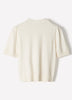 Knit Cotton Blend Crew Neck Sweater