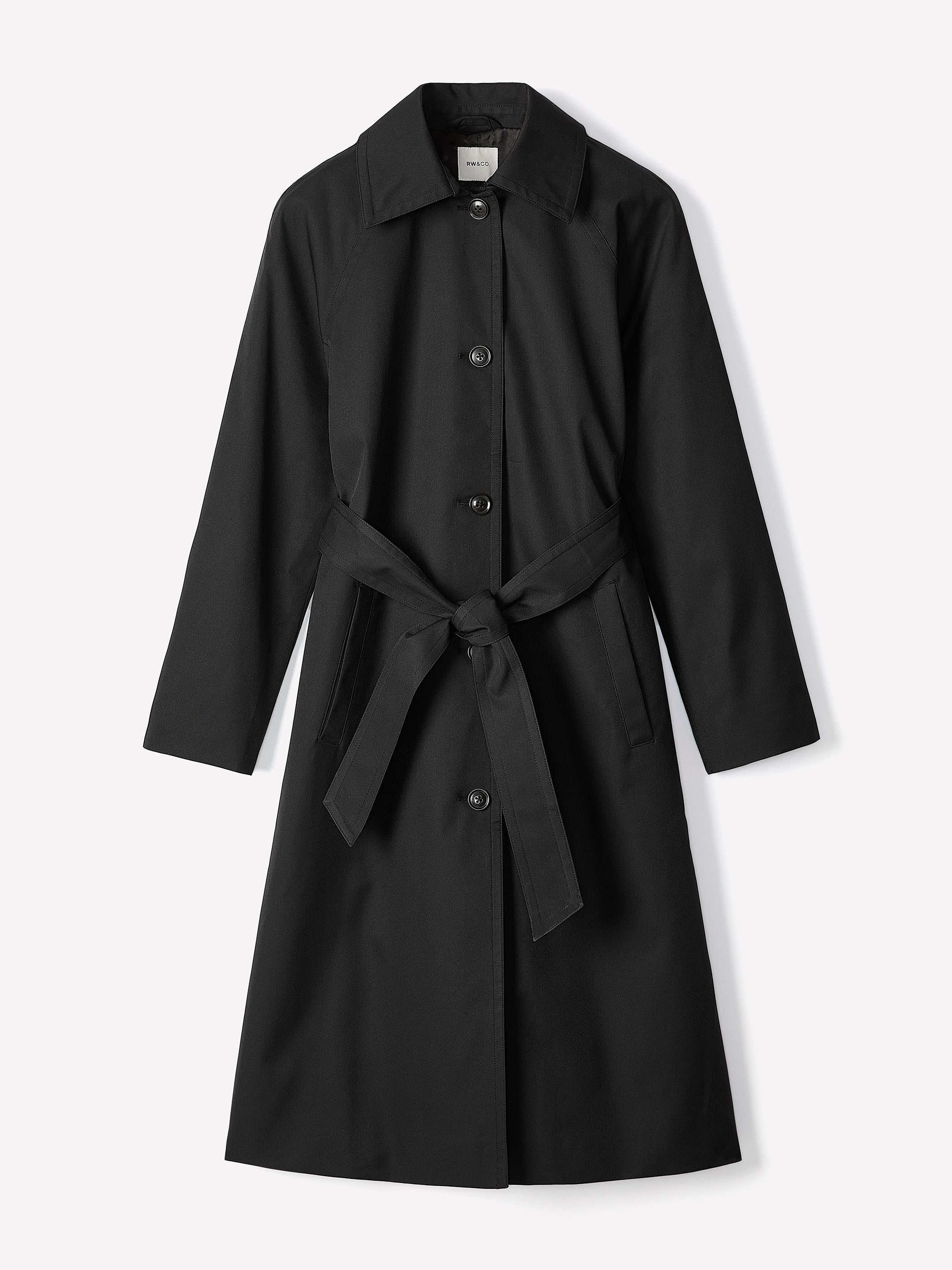 Women's Twill Trench Coat Classic Fit with Removable Belt – RW&CO