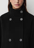 Classic Wool-Blend Double-Breasted Coat
