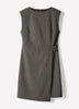 Sleeveless Crew-Neck Mini Dress