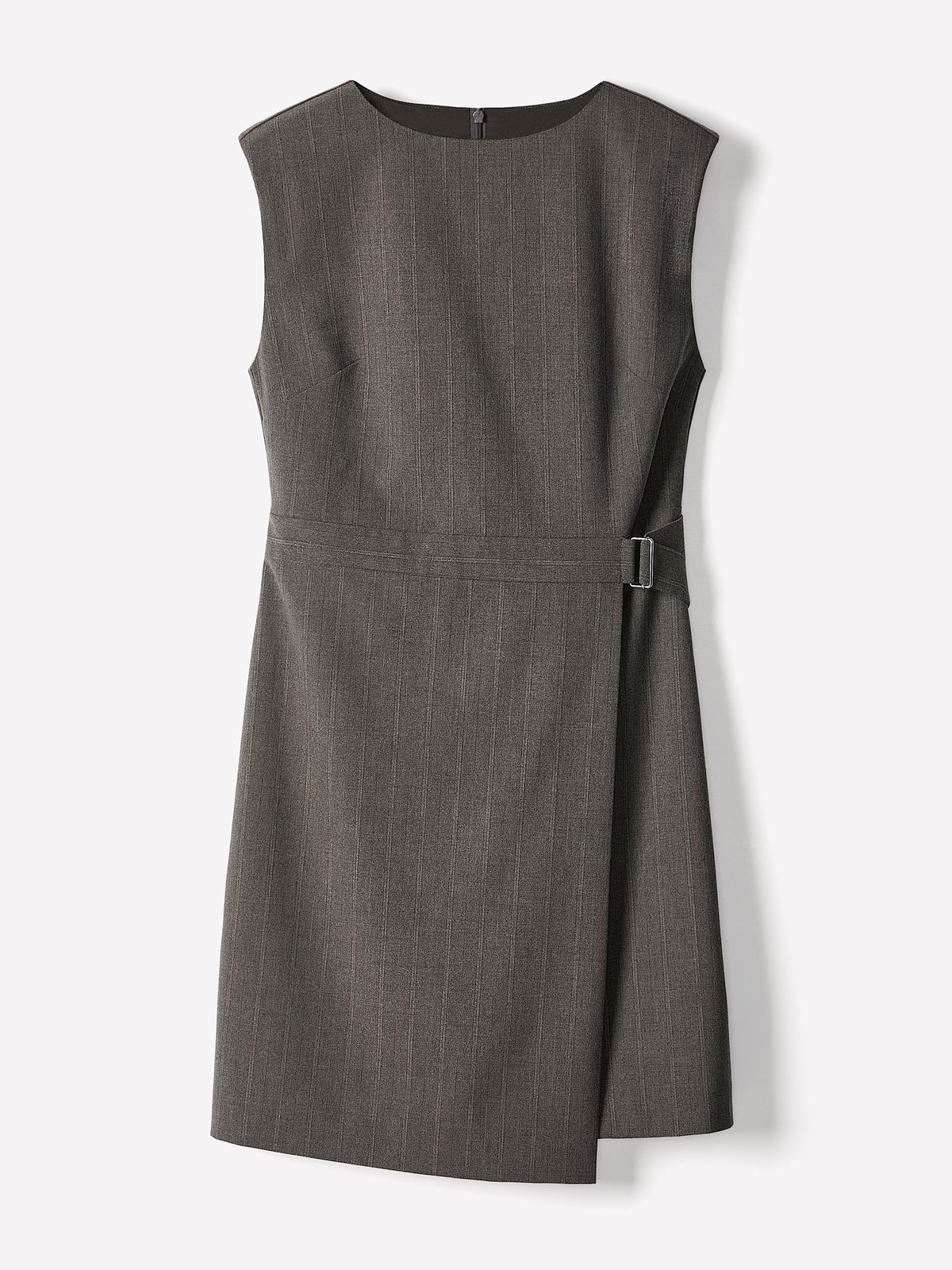 Sleeveless Crew-Neck Mini Dress