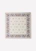 Square Silk Blend Floral Scarf 27"x27"