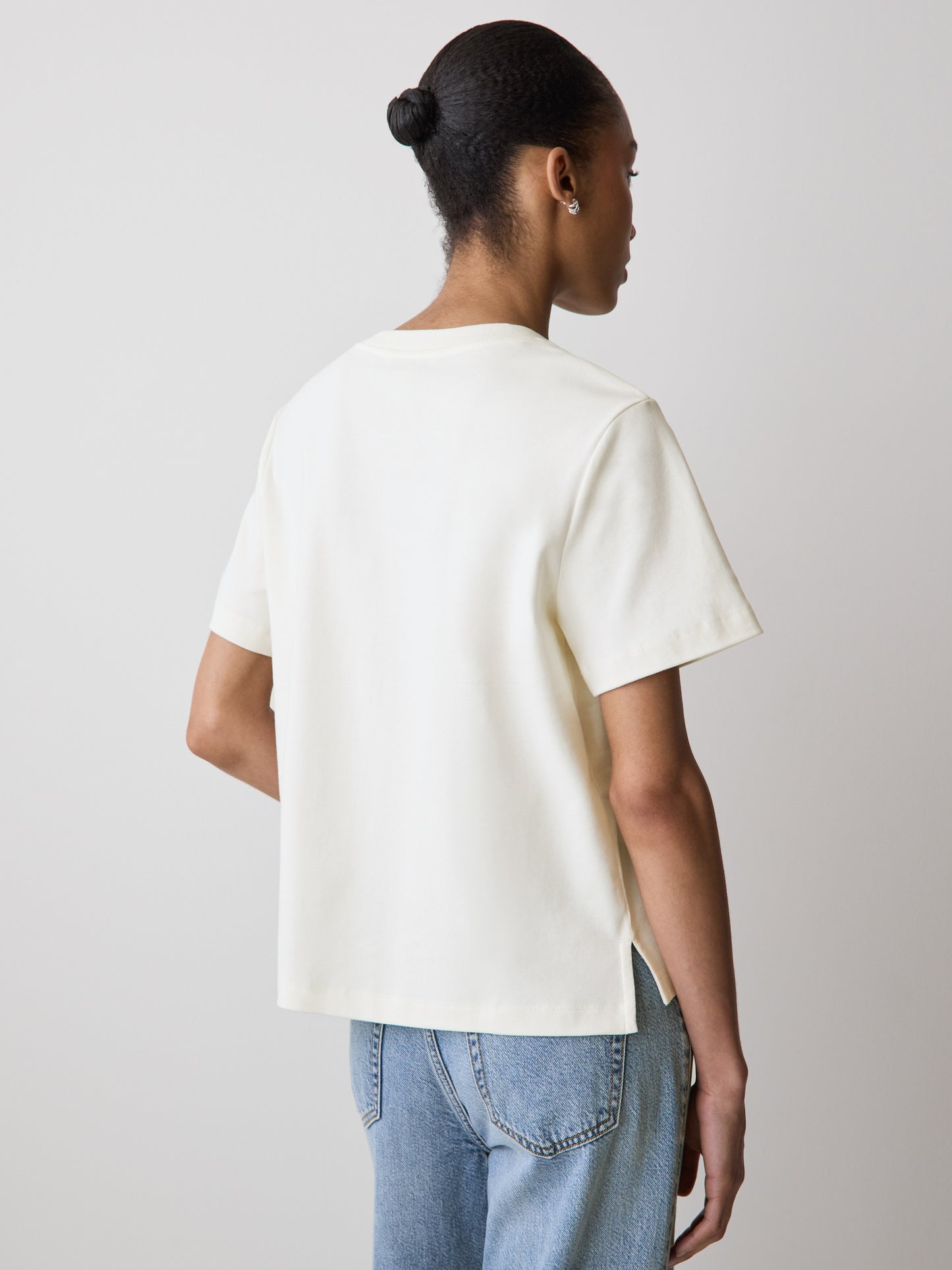 Short-Sleeve Cotton Basic Tee