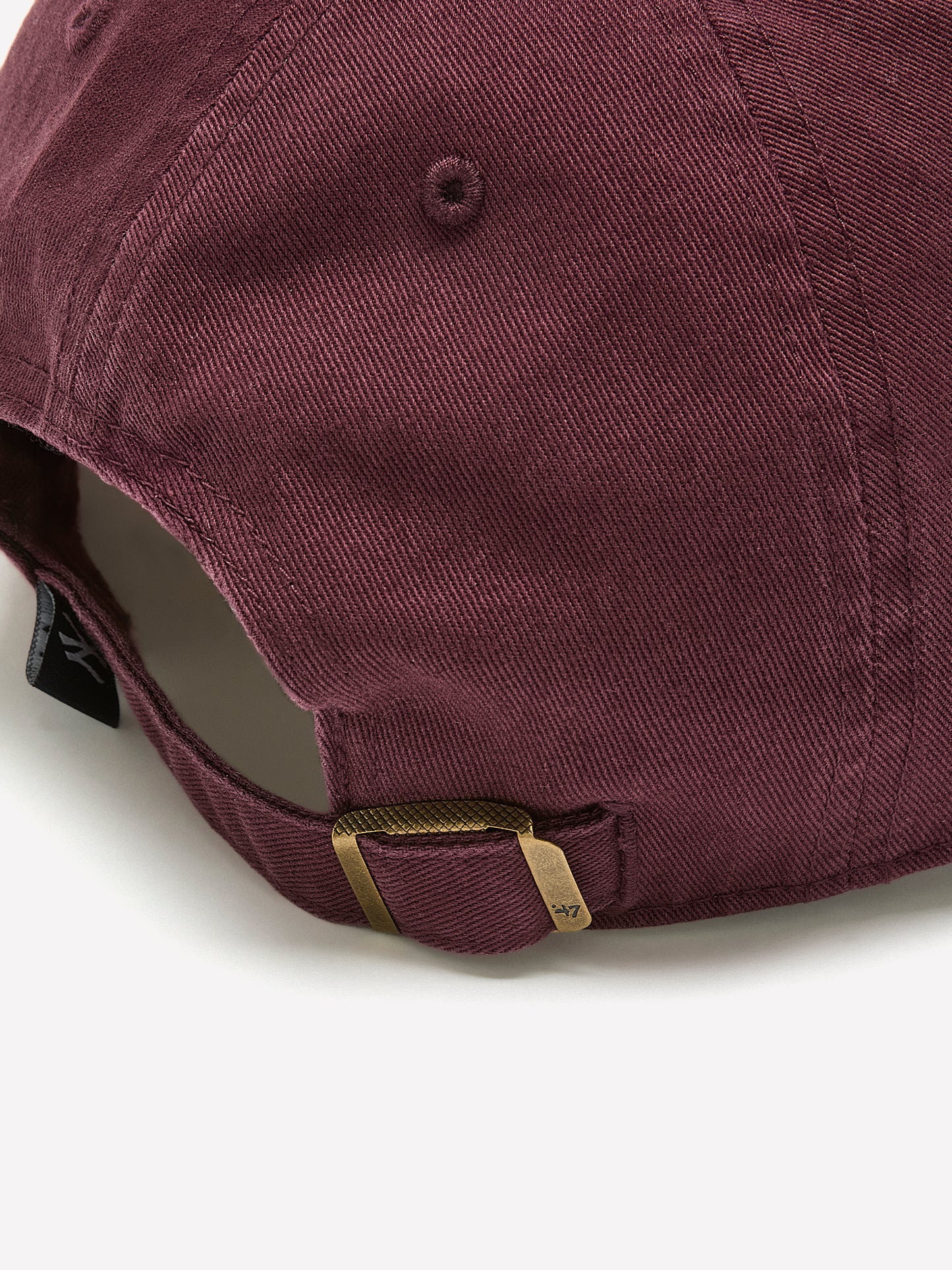 Woven Cotton Cap Relaxed Fit Adjustable Strap