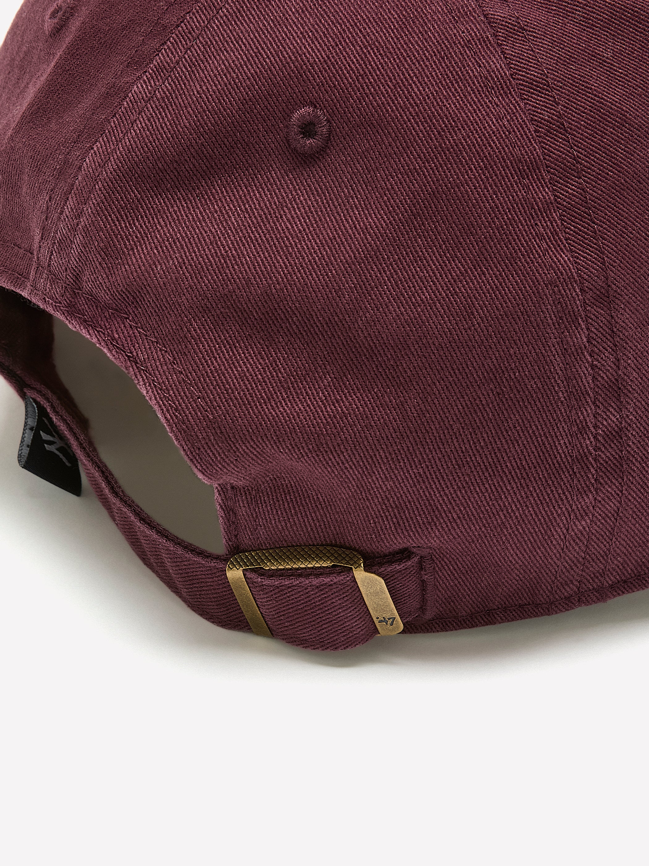 Woven Cotton Cap Relaxed Fit Adjustable Strap
