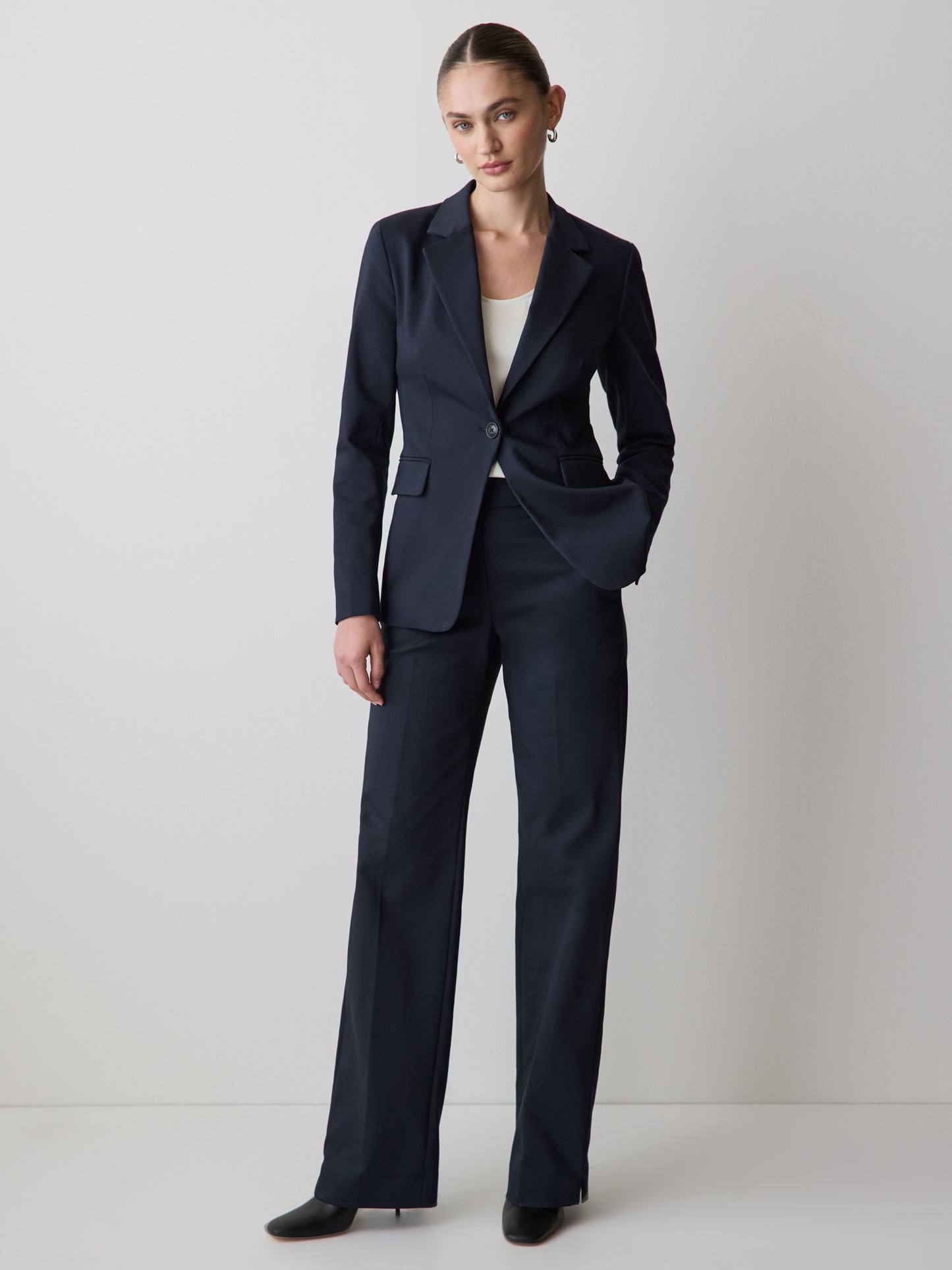 Limitless One-Button Fitted Blazer
