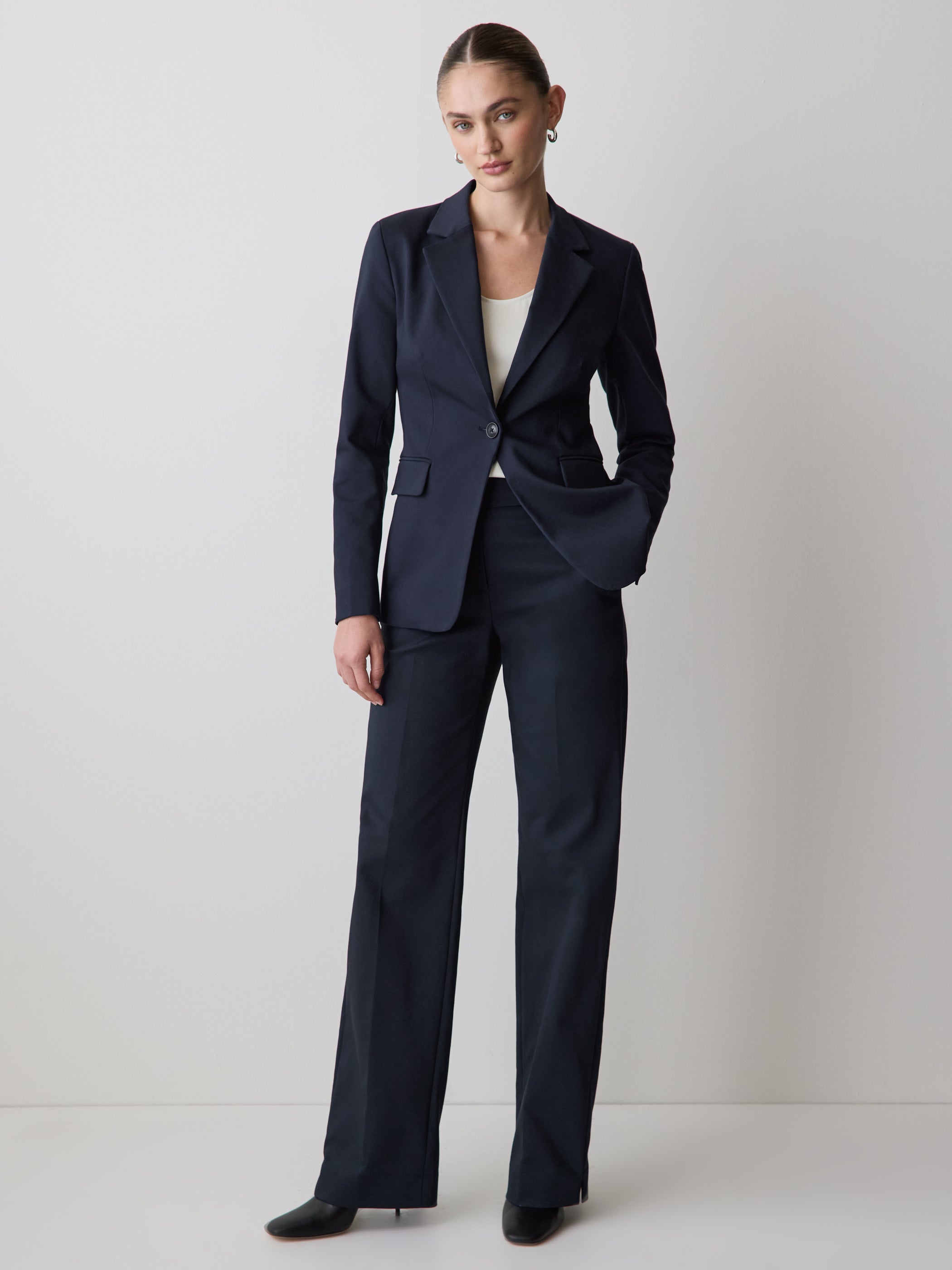 Limitless One-Button Fitted Blazer
