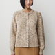 Long-Sleeve Crew-Neck Marled Cardigan