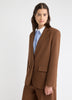 Oversized One-Button Blazer