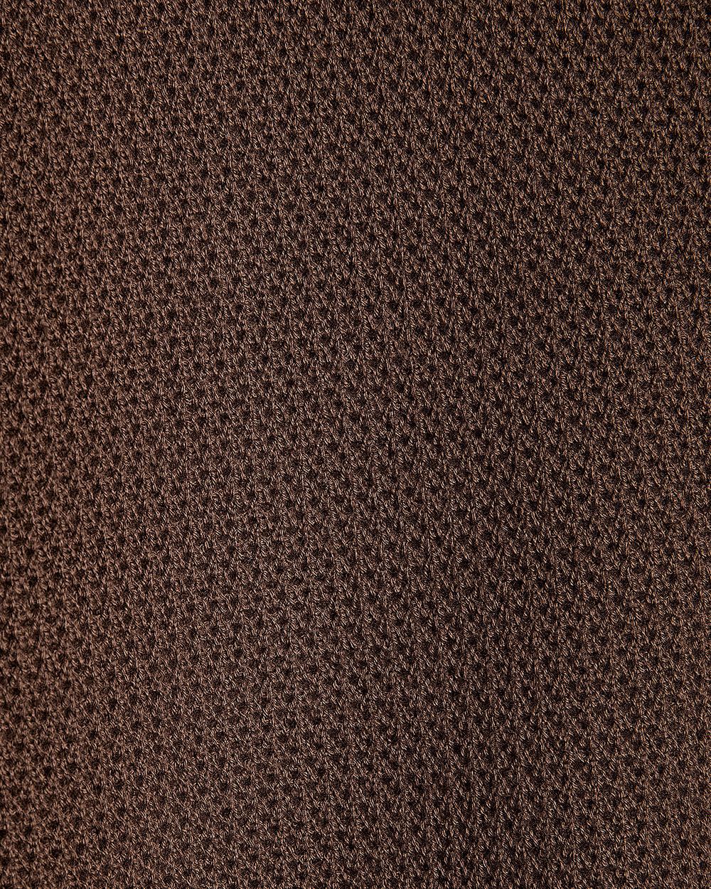 Polo à Manches Courtes en Coton à Mailles de Fantaisie