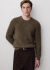 Knit Crewneck Sweater Cotton Cashmere Blend