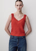 Knit Sweater Vest Cable Camisole Blend