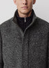 Classic Mock-Neck Wool Coat with Dickey