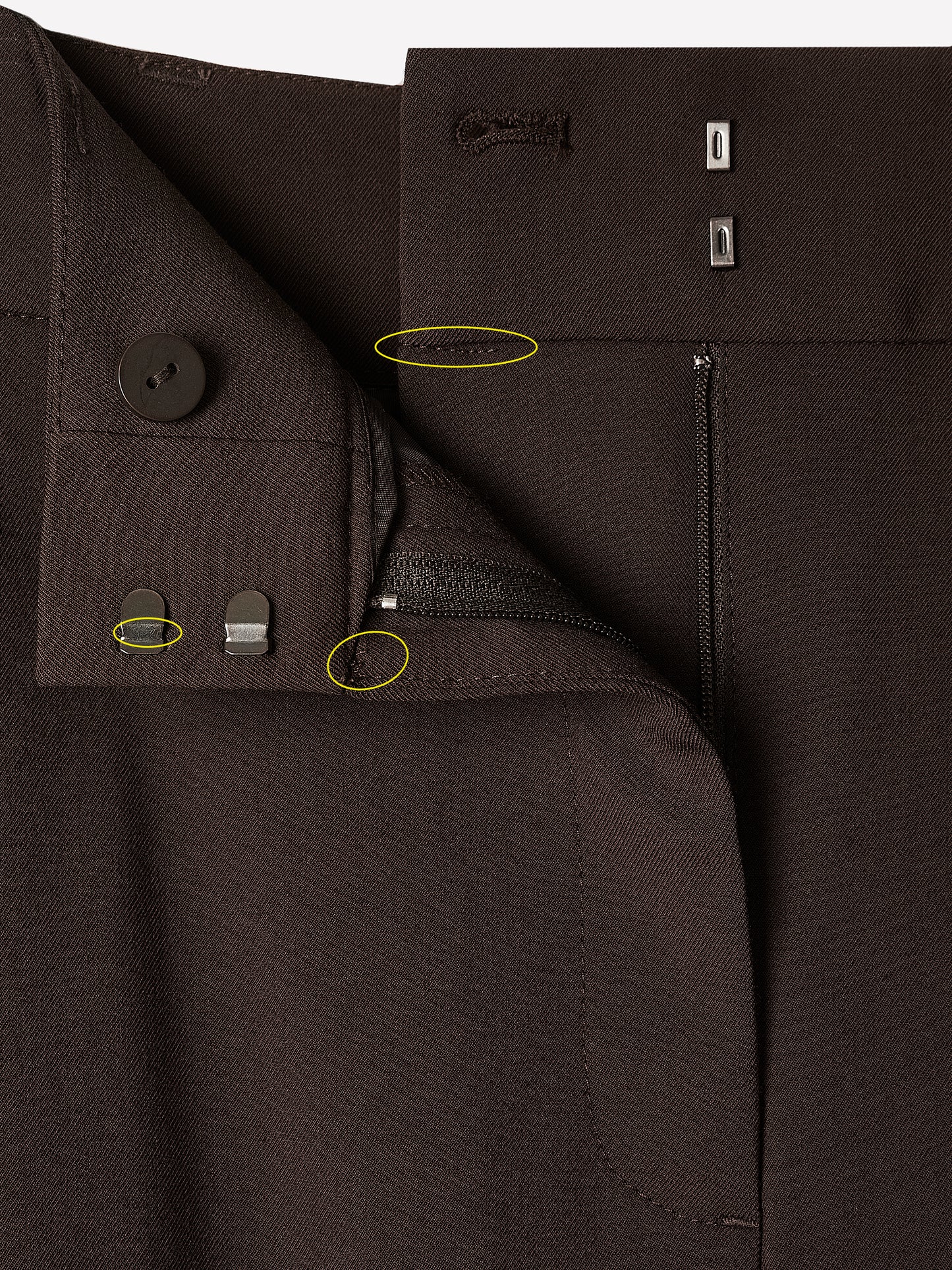 Twill High-Rise Barrel Ankle Pant