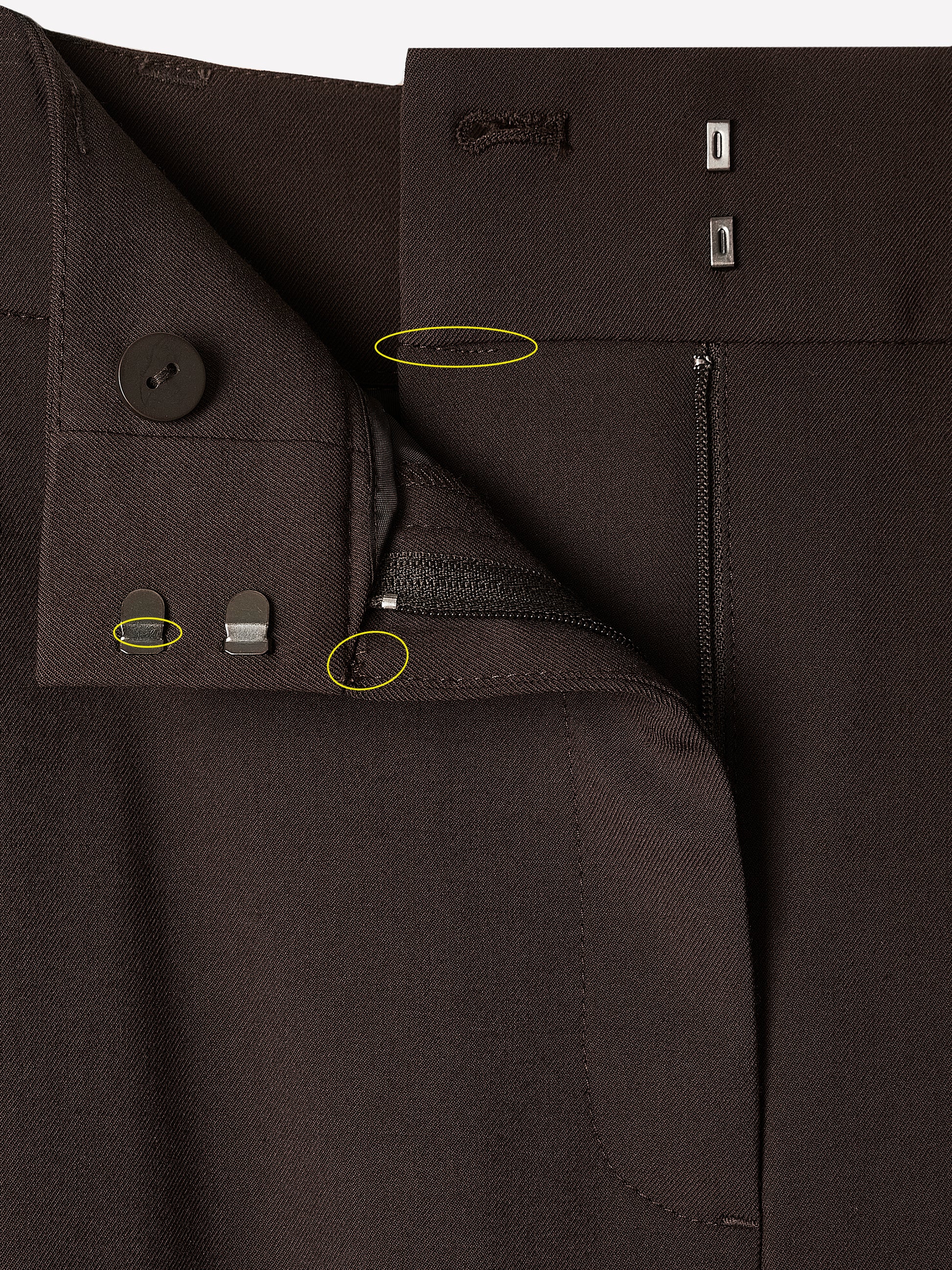 Twill High-Rise Barrel Ankle Pant
