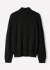 Merino-Wool Half-Zip Mock-Neck Sweater