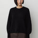 Wool-Blend Long-Sleeve Crew-Neck Sweater