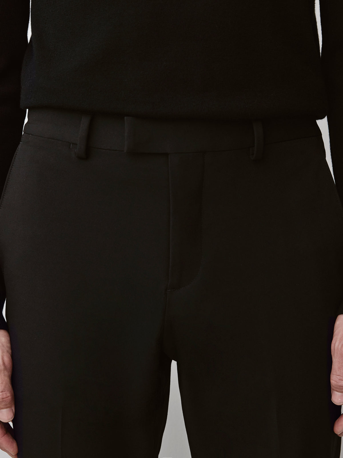 Black Slim Fit E-Tech Suit Pant