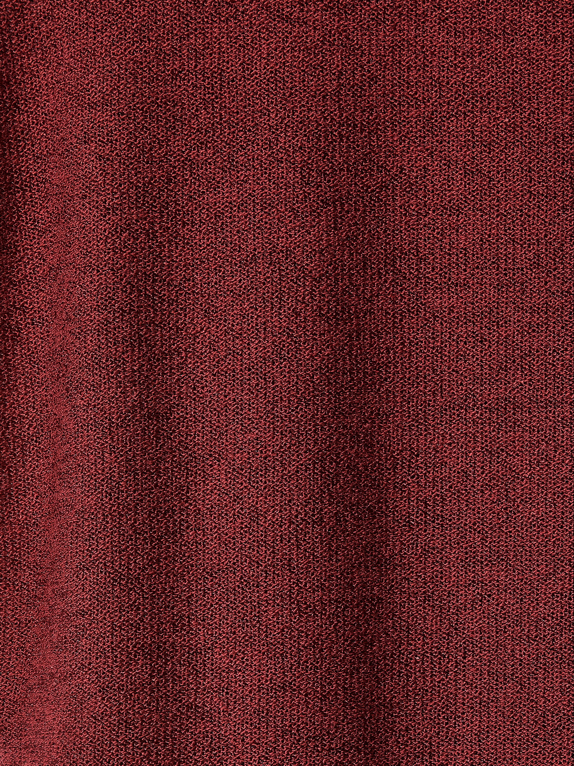 Extended-Sleeve Mock-Neck Textured Top