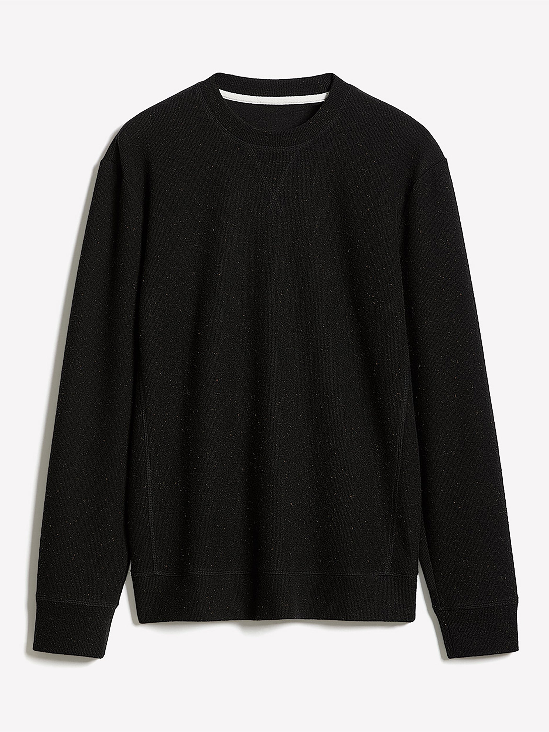 Long-Sleeve Crew-Neck Ribbed Sweater