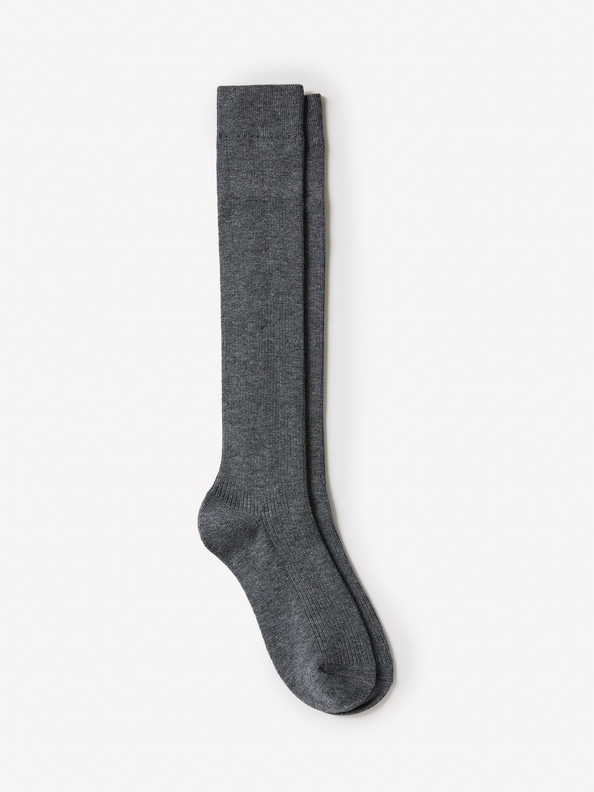 Knee High Merino Blend Rib Socks