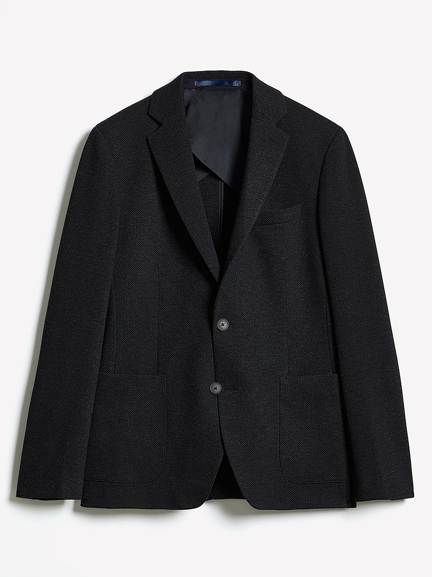 Slim-Fit Textured Knit Blazer